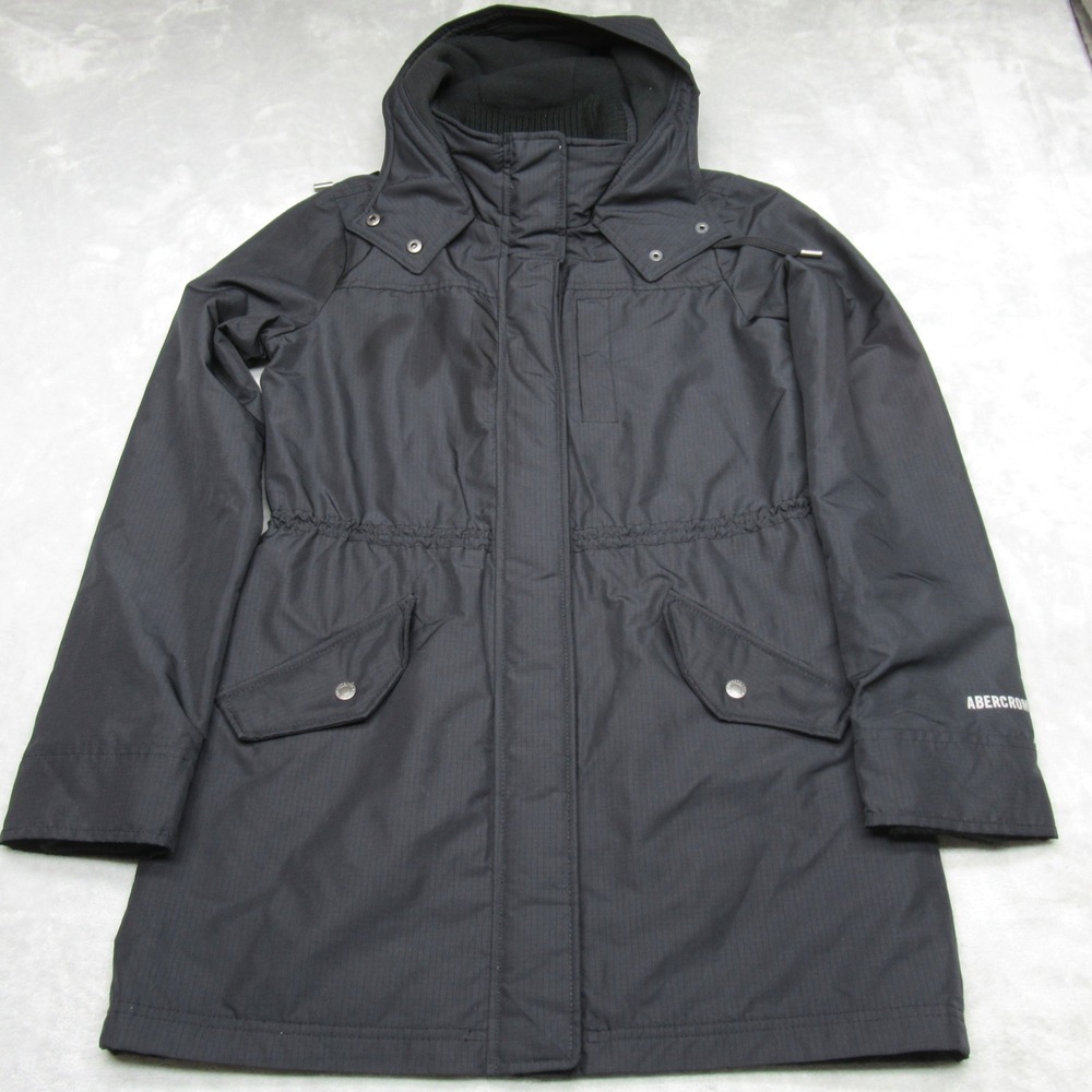Abercrombie & Fitch Jacket Womens XS Black All-Season Weather Warrior Parka